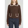 Wayf Millie Cardigan Chocolate In Brown