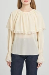 Wayf Mirabel Capelet Top In Neutral