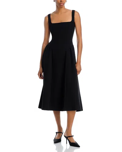 Wayf Molly Midi Dress In Black