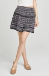Wayf Odette Plaid Miniskirt In Gray