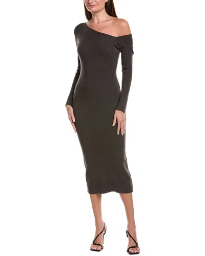 Wayf One-shoulder Midi Dress In Multi