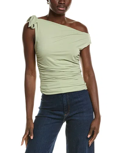 Wayf One-shoulder Top In Green