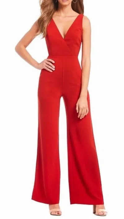 Wayf Open Back Jumper In Red