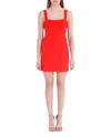 Wayf Patricia Ruched Cup Sheath Minidress In Red