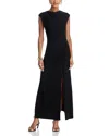 Wayf Rachel Ruched Knit Dress In Black