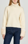 Wayf Rebecca Turtleneck Sweater In White