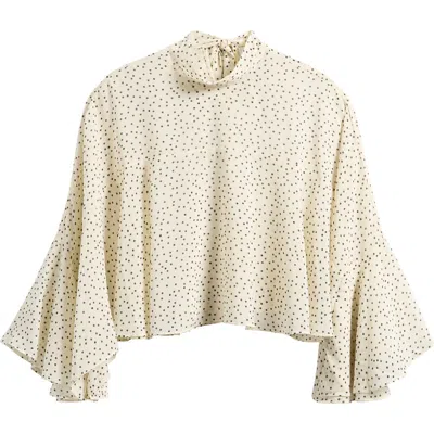 Wayf Reine Polka Dot Swing Top In White
