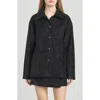 Wayf Rita Faux Suede Jacket In Black