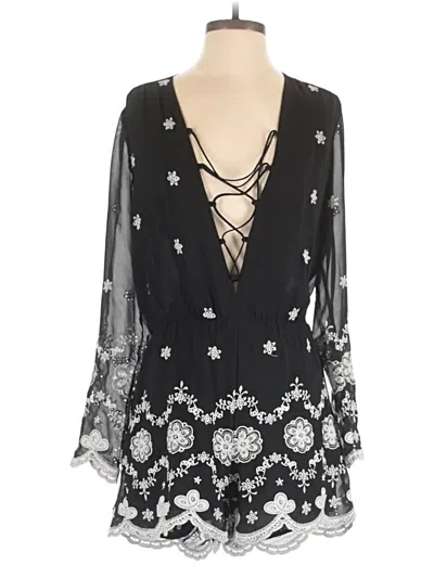 Pre-owned Wayf Romper In Black