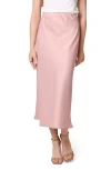 Wayf Rosalina Slip Skirt In Mauve