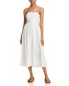 Wayf Sammie Convertible Poplin Dress In White