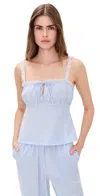Wayf Sara Cami Blue-ivo Stripe