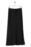 Wayf Rosalina Slip Skirt In Black