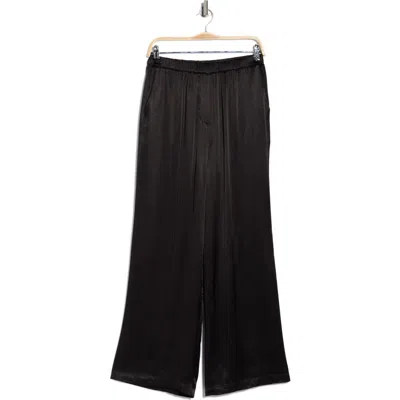 Wayf Satin Pants In Black