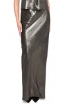 Wayf Selena Bias Maxi Skirt In Grey In Animal Print