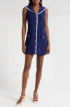 Wayf Set Sail Minidress In Marine Blue