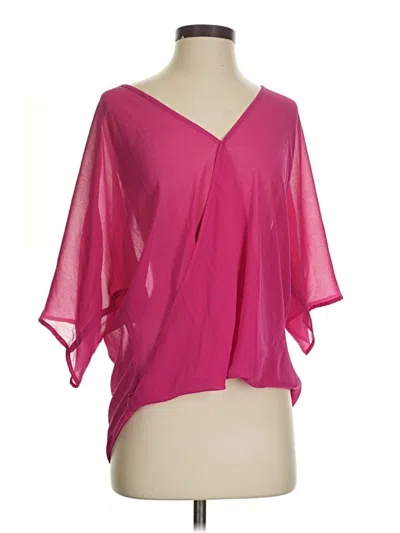Pre-owned Wayf Short Sleeve Blouse In Pink