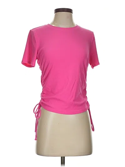 Pre-owned Wayf Short Sleeve Top Pink Crew Neck Tops