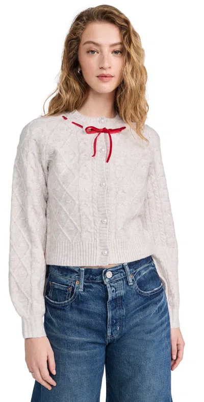 Wayf Signature Cardigan Oatmeal
