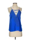 Wayf Sleeveless Blouse In Blue