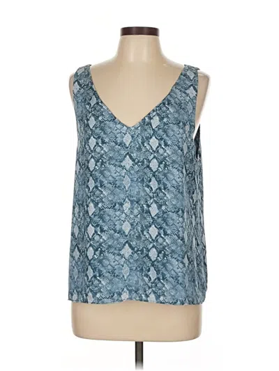 Pre-owned Wayf Sleeveless Blouse In Blue