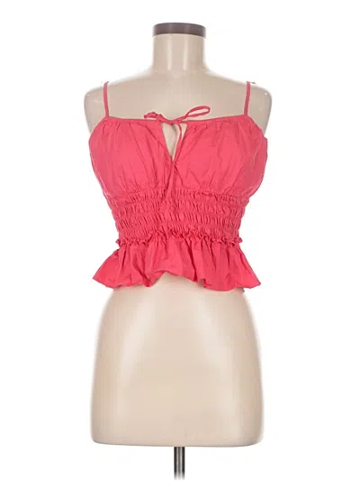 Pre-owned Wayf Sleeveless Blouse In Pink