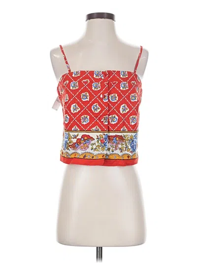 Wayf Sleeveless Blouse In Red