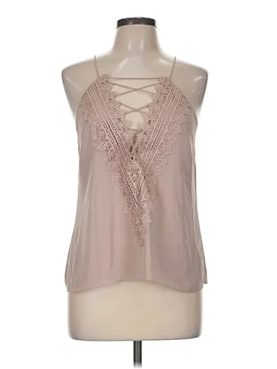 Pre-owned Wayf Sleeveless Blouse In Tan