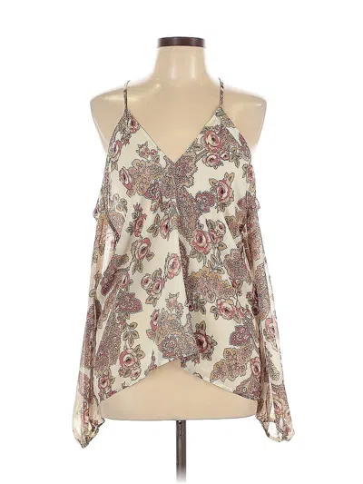 Pre-owned Wayf Sleeveless Blouse In White