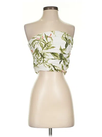 Pre-owned Wayf Sleeveless Blouse In White