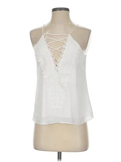 Pre-owned Wayf Sleeveless Blouse In White