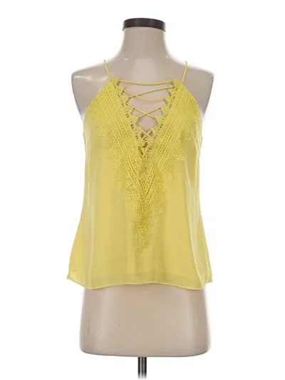 Pre-owned Wayf Sleeveless Blouse In Yellow