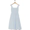 Wayf Sleeveless Fit & Flare Midi Dress In Baby Blue