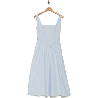 Wayf Sleeveless Fit & Flare Midi Dress In Baby Blue