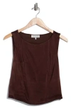 Wayf Sleeveless Tank Top In Brown