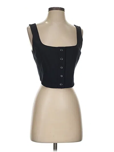 Pre-owned Wayf Sleeveless Top Black Sweetheart Neckline Tops