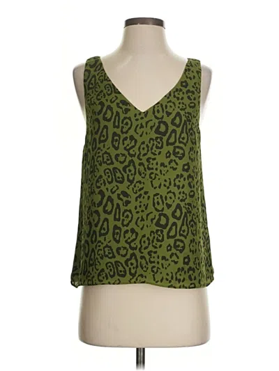 Pre-owned Wayf Sleeveless Top Green Sweetheart Neckline Tops