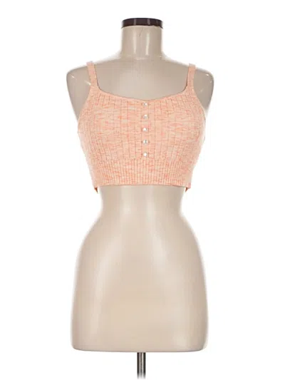 Wayf Sleeveless Top Orange Sweetheart Neckline Tops