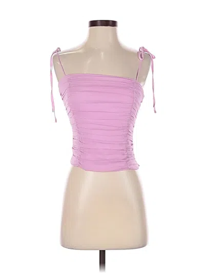 Pre-owned Wayf Sleeveless Top Pink Strapless Neckline Tops