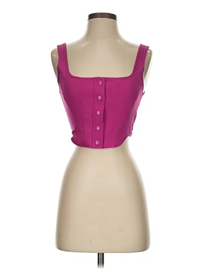 Pre-owned Wayf Sleeveless Top Pink Sweetheart Neckline Tops