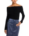 WAYF SONIA OFF-THE-SHOULDER SWEATER