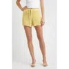 Wayf Sunny Knit Shorts In Gold