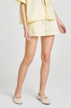 Wayf Tabitha Drawstring Shorts In Yellow