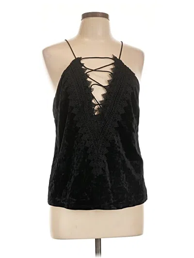 Pre-owned Wayf Tank Top Black Halter Neckline Tops