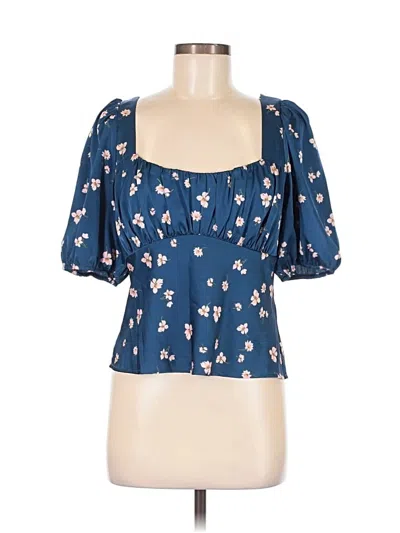 Pre-owned Wayf Tank Top Blue Sweetheart Neckline Tops