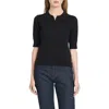 Wayf Taylor Short Sleeve Pointelle Polo Sweater