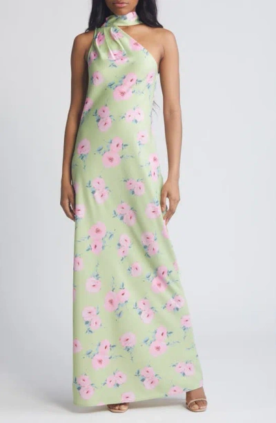 wayf green floral dress Isabella Green Floral Maxi Dress | Women's Clothing