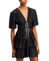 Wayf Thinking Of You Mini Dress In Black