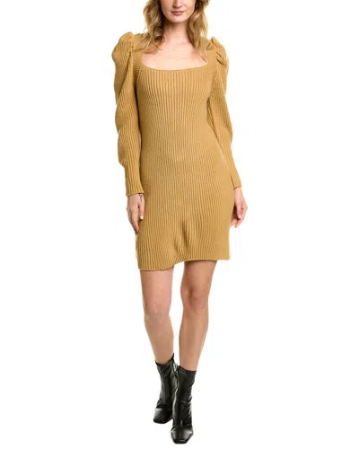 Wayf Tie-back Sweaterdress In Brown