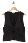 Wayf Nadine Deep V-neck Sleeveless Top In Black